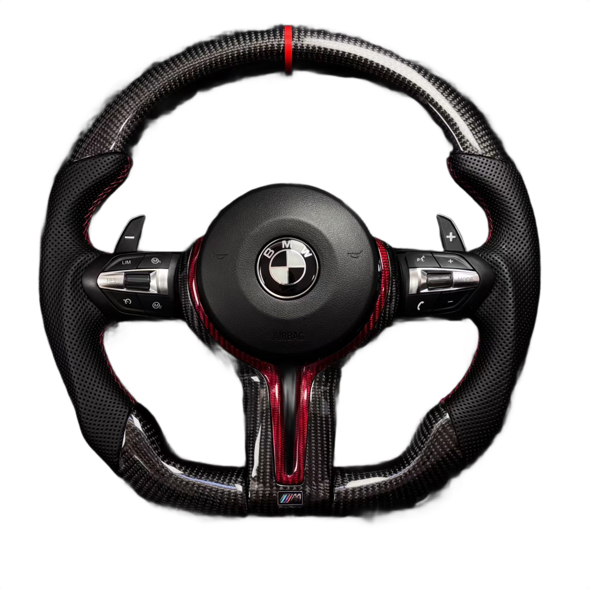 Red Accents | Full Carbon Fibre | Perforated Leather