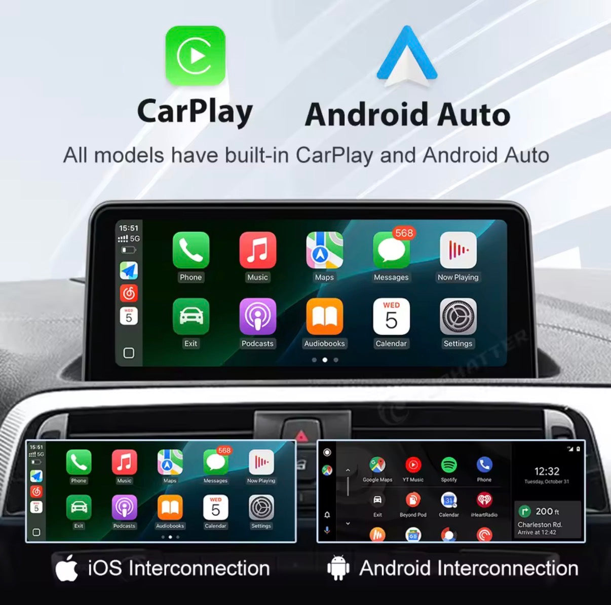 Apple CarPlay / Android Auto Displays