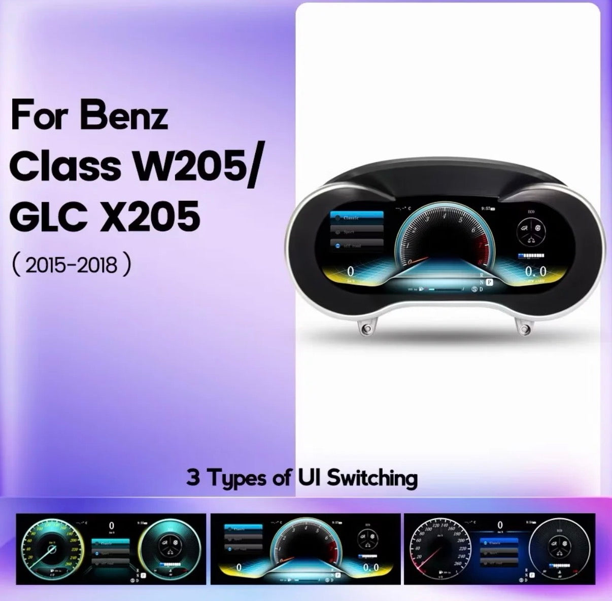 Digital Cockpit Upgrade Mercedes C W205 GLC X205 (2015-2018)