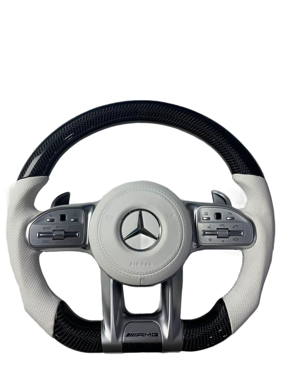 White Accent | Carbon Fibre | Perforated Leather