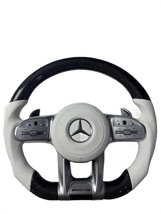 White Accent | Carbon Fibre | Perforated Leather