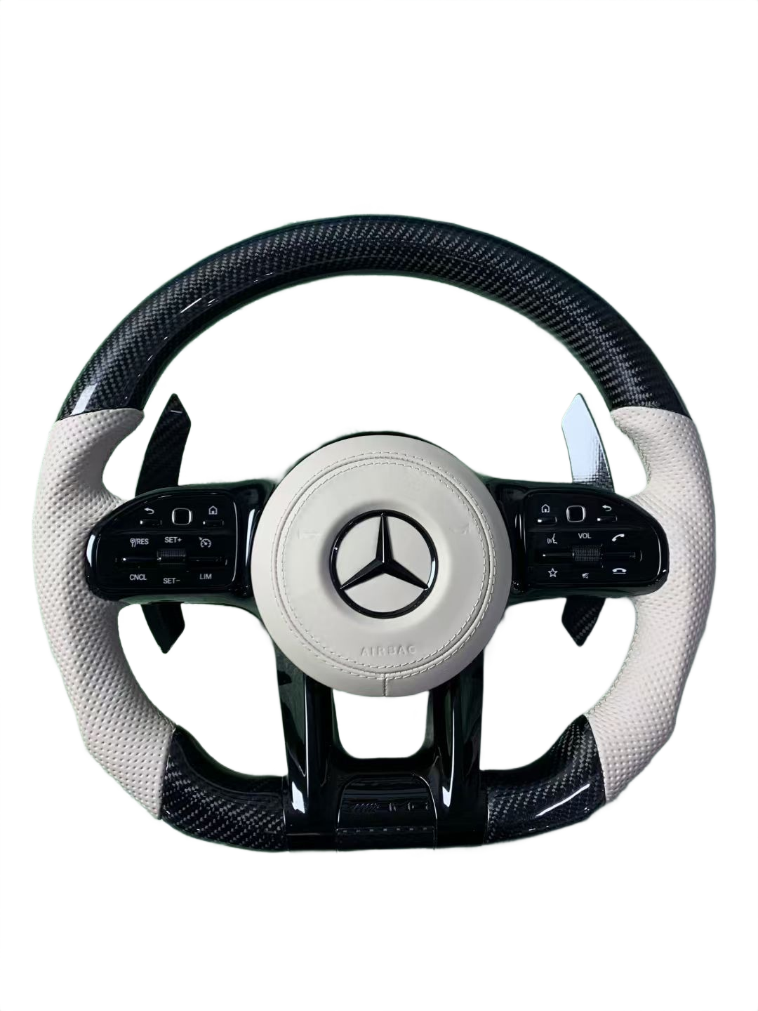 White Accents | Carbon Fibre | Perforated Leather