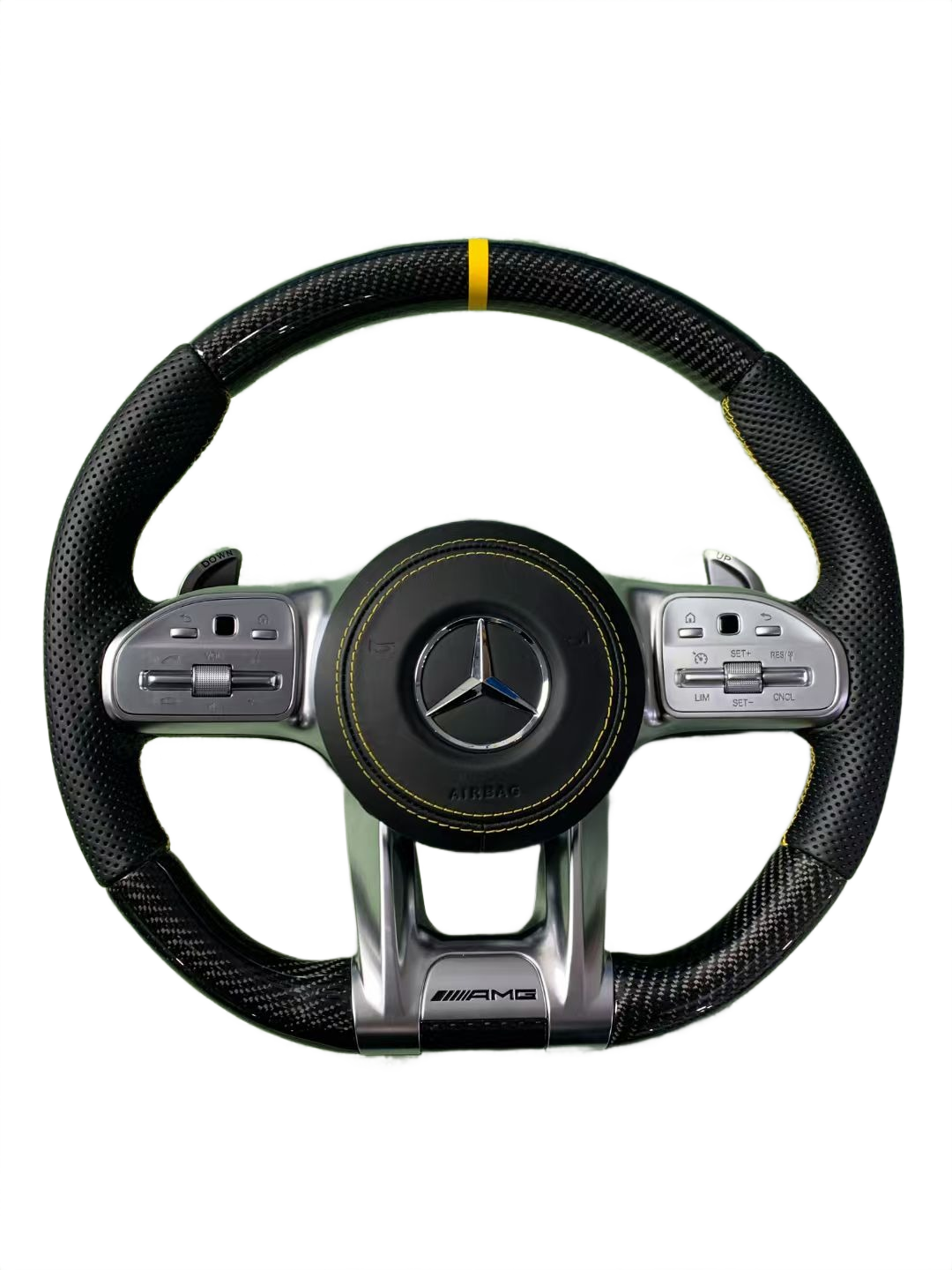 Yellow Accents | Carbon Fibre