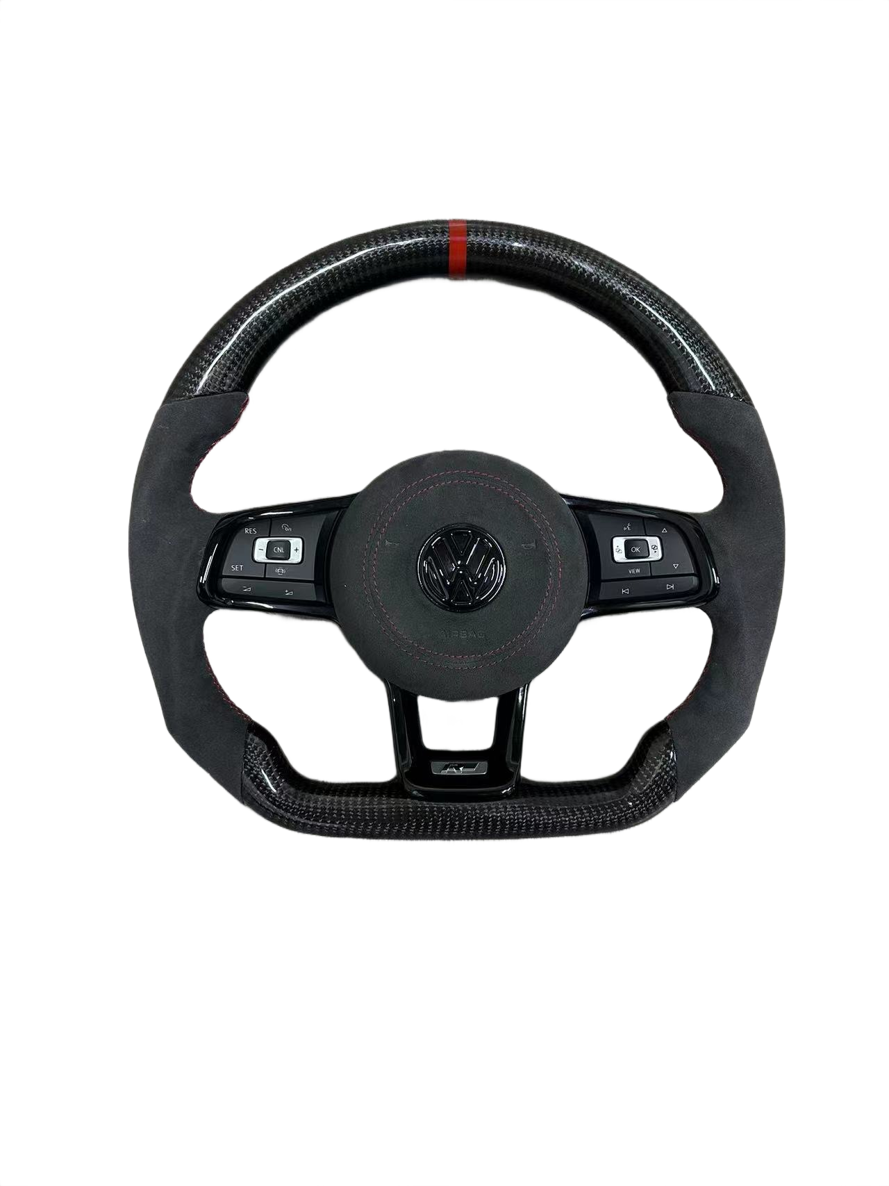Red Accents | Carbon Fibre