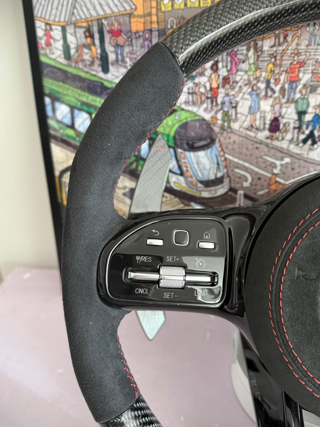 Mercedes AMG Carbon Fibre Steering Wheel