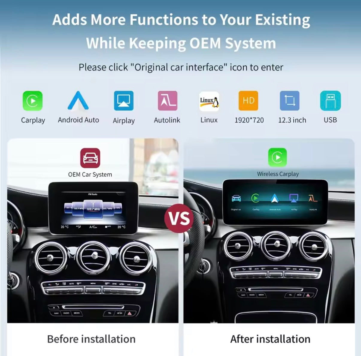 10.25” Mercedes Infotainment System