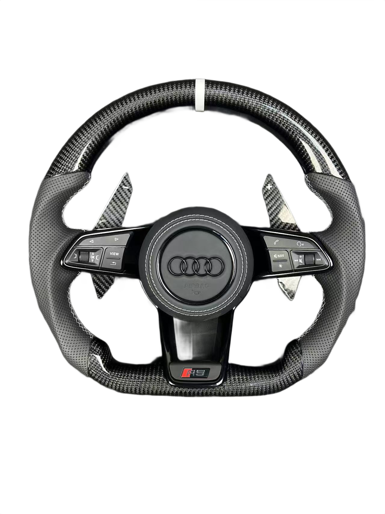 White Accents | Carbon Fibre | Perforated Leather