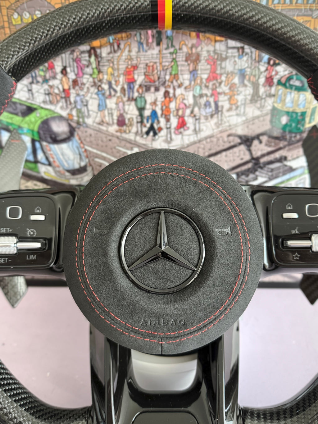 Mercedes AMG Carbon Fibre Steering Wheel
