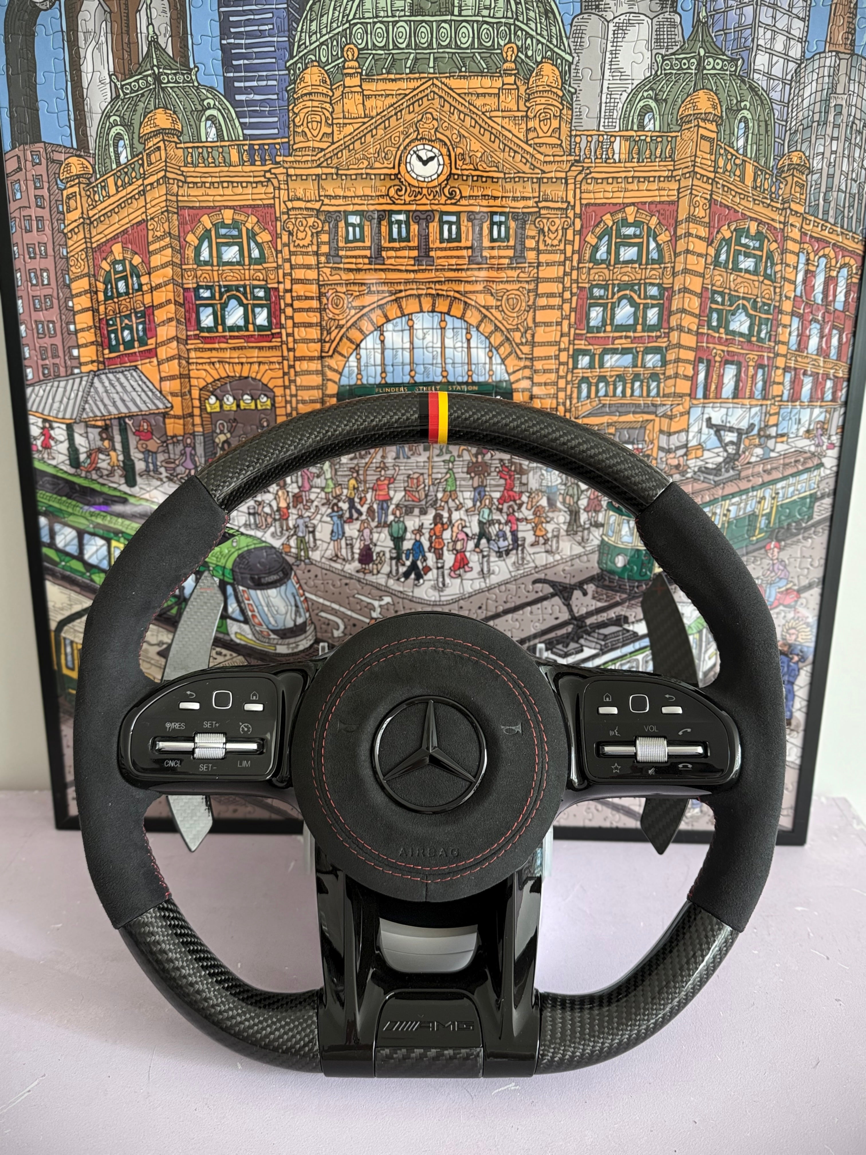 Mercedes AMG Carbon Fibre Steering Wheel