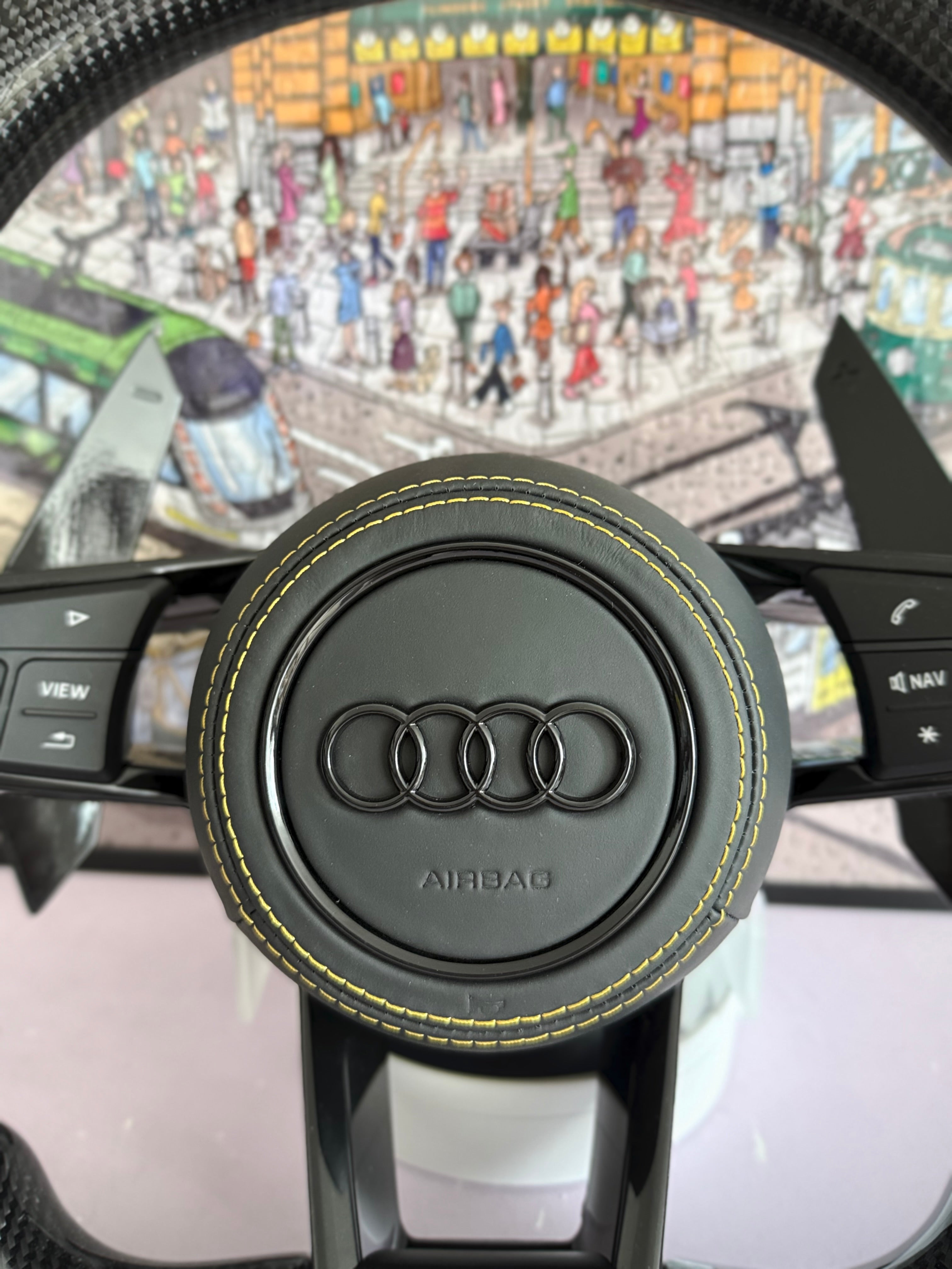 Audi Carbon Fibre Steering Wheel