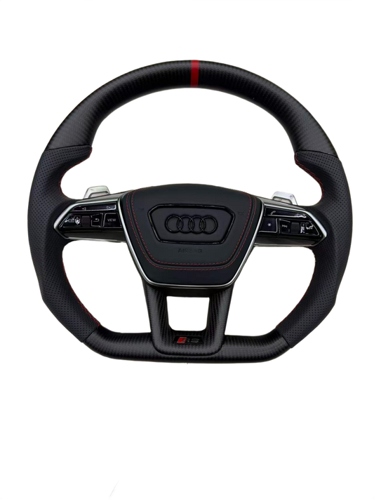 Matte Carbon Fibre | Perforated Leather