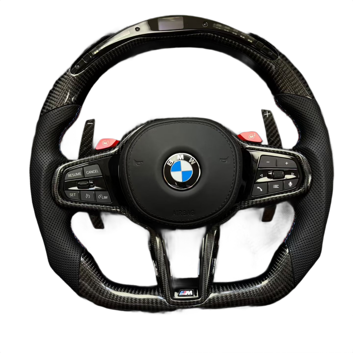 Full Carbon Fibre | LED RPM Display | Perforated Leather