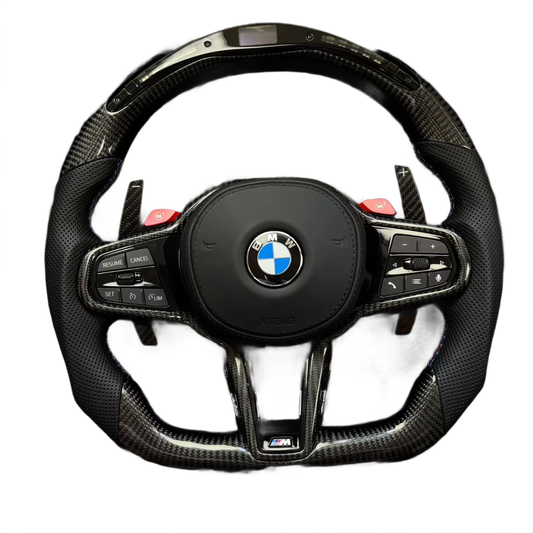 Full Carbon Fibre | LED RPM Display | Perforated Leather