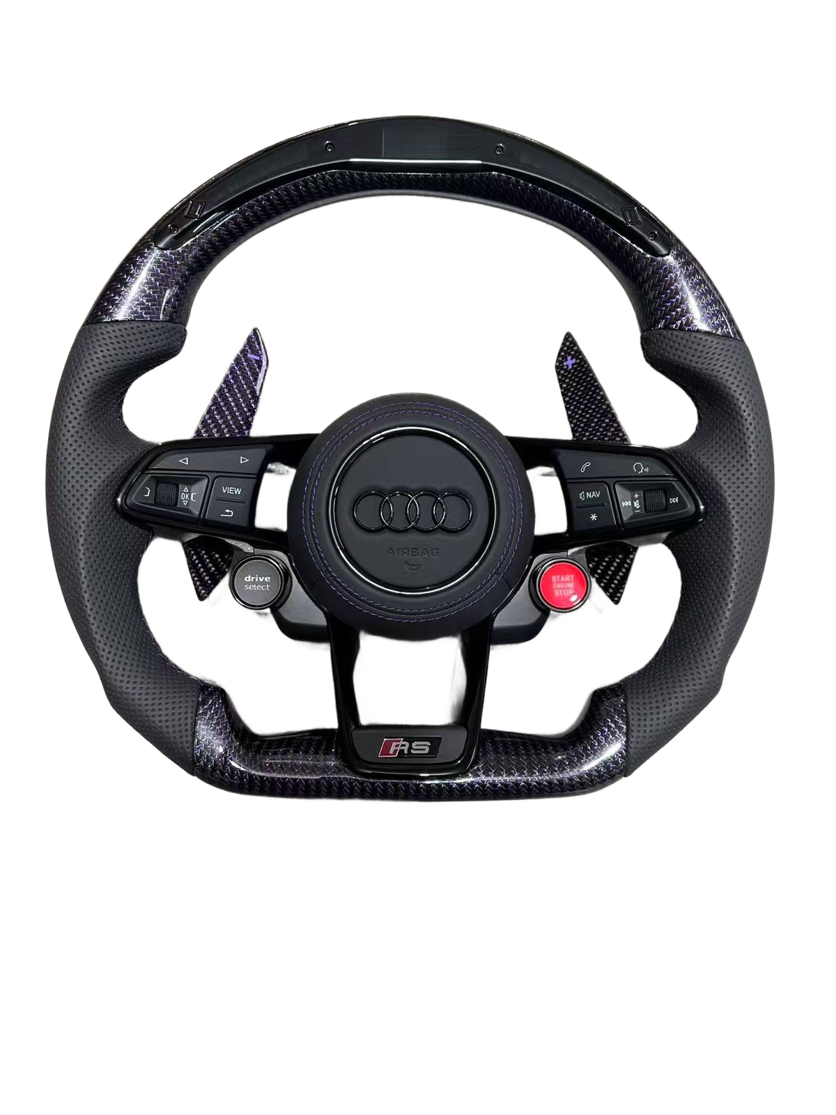 Purple Accents | Purple Carbon Fibre | LED RPM Display