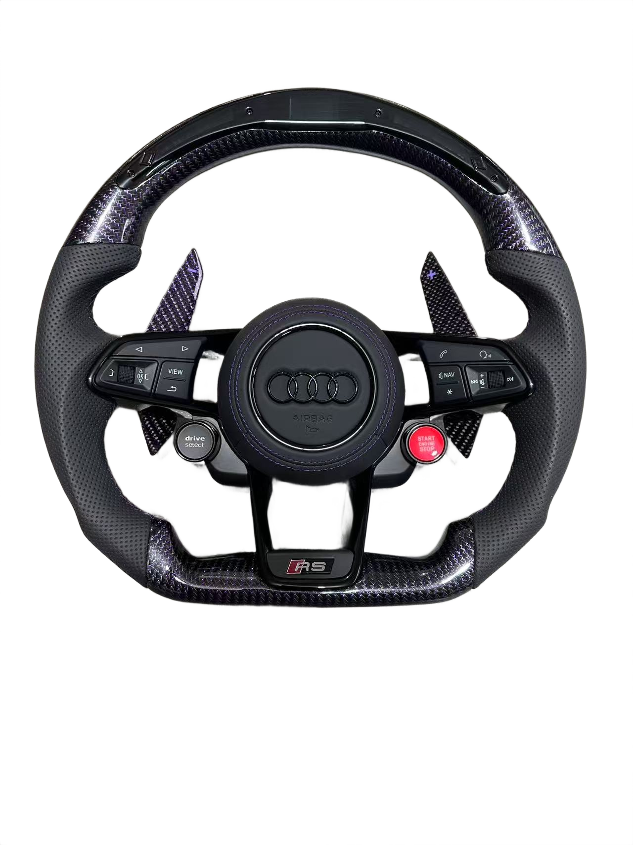 Purple Accents | Purple Carbon Fibre | LED RPM Display