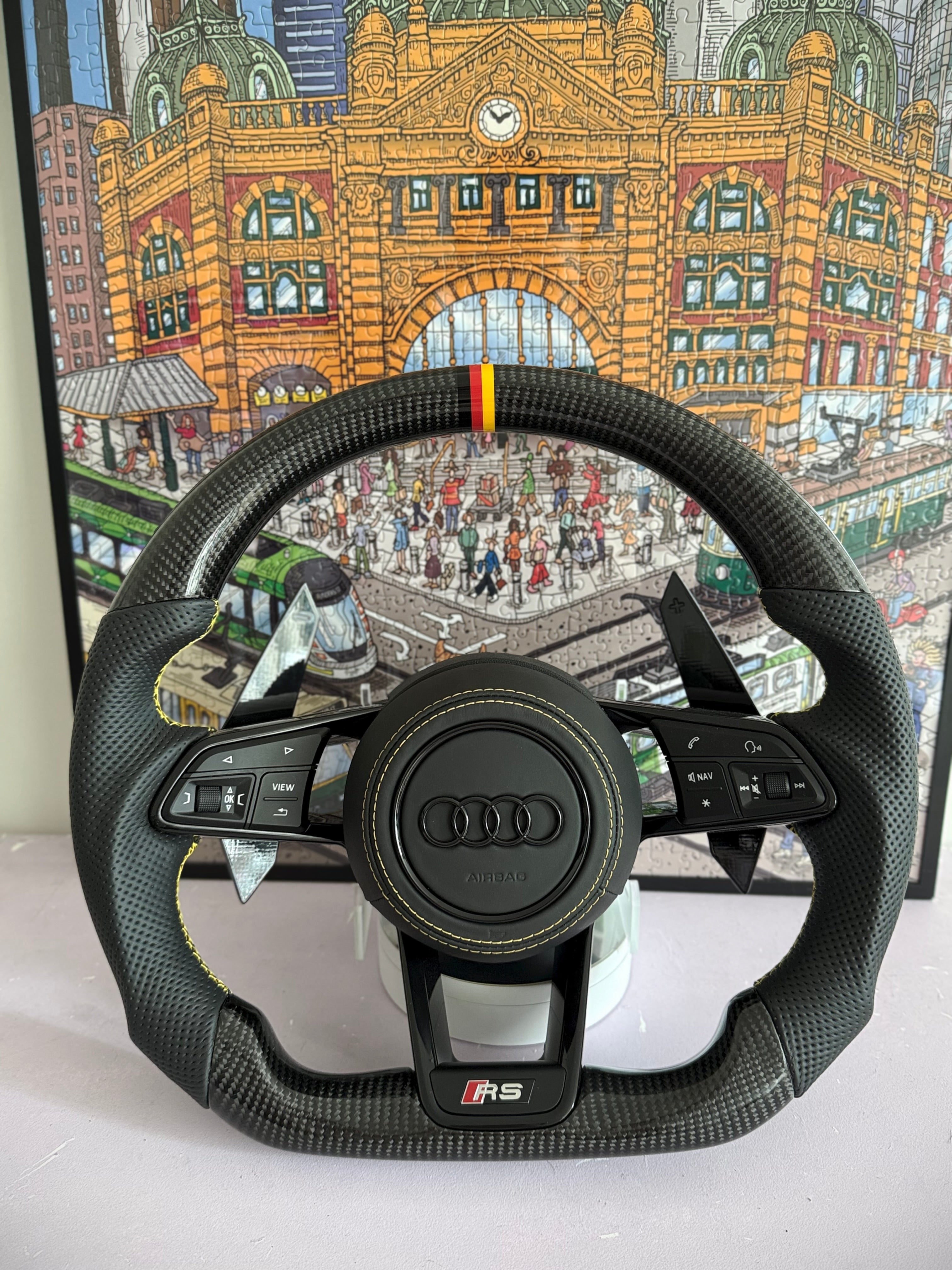 Audi Carbon Fibre Steering Wheel
