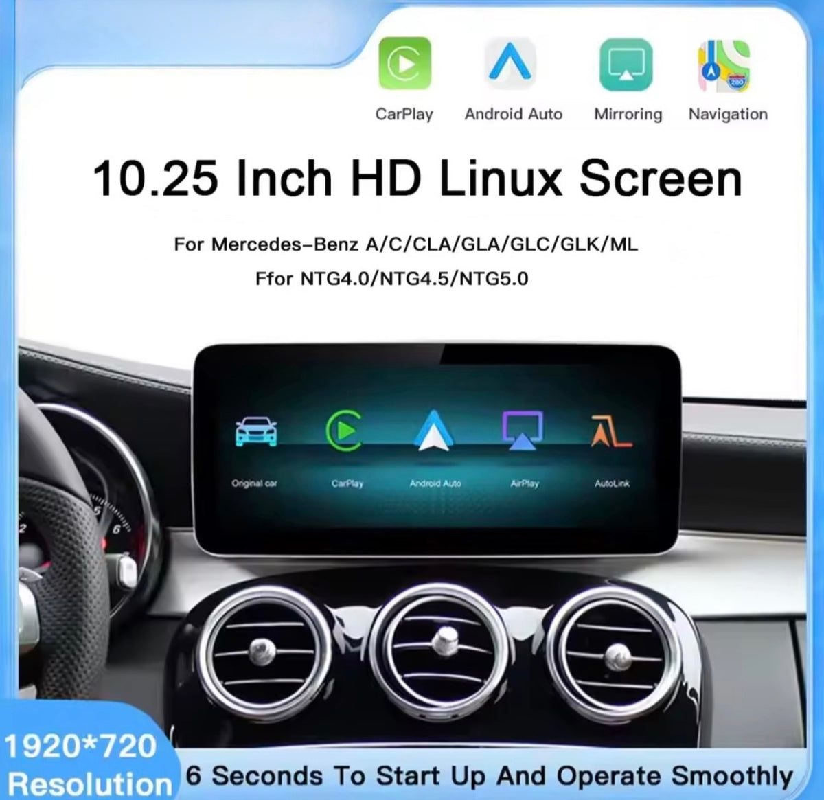 10.25” Mercedes Infotainment System