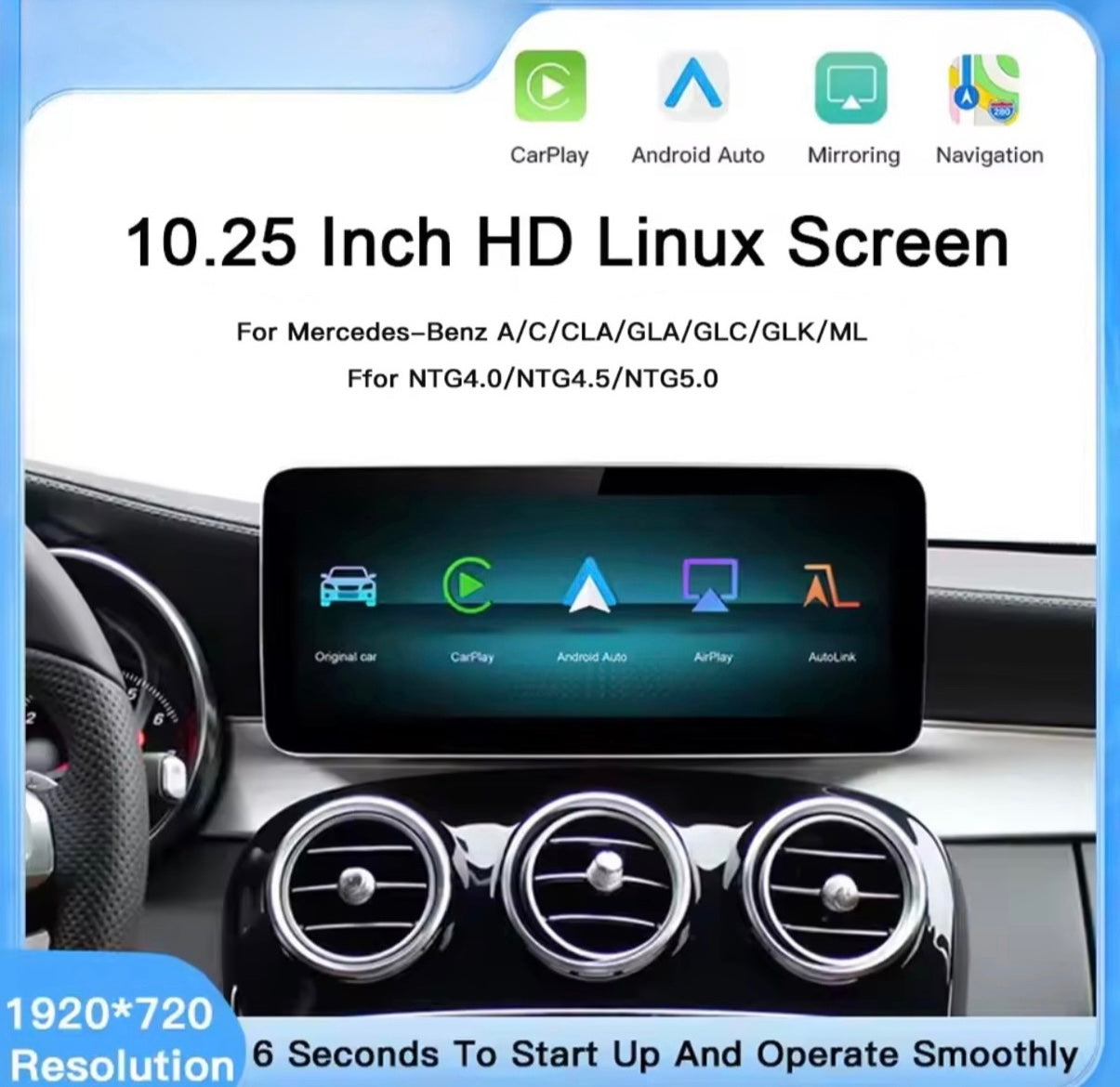 10.25” Mercedes Infotainment System