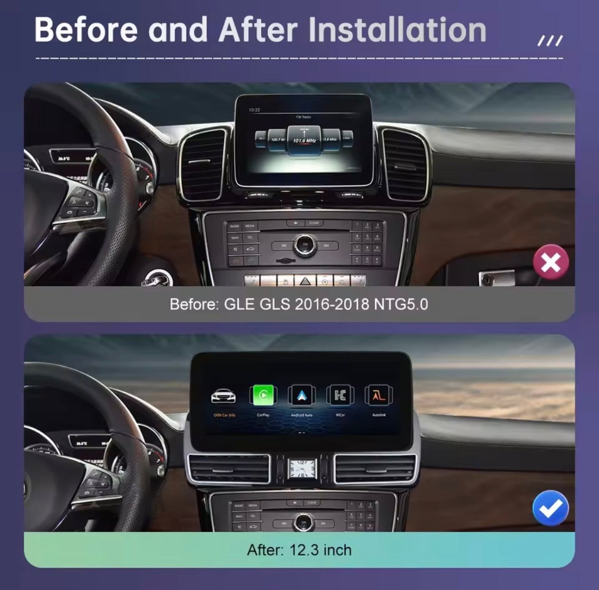 12.3” GLE/GLS Linux Infotainment System
