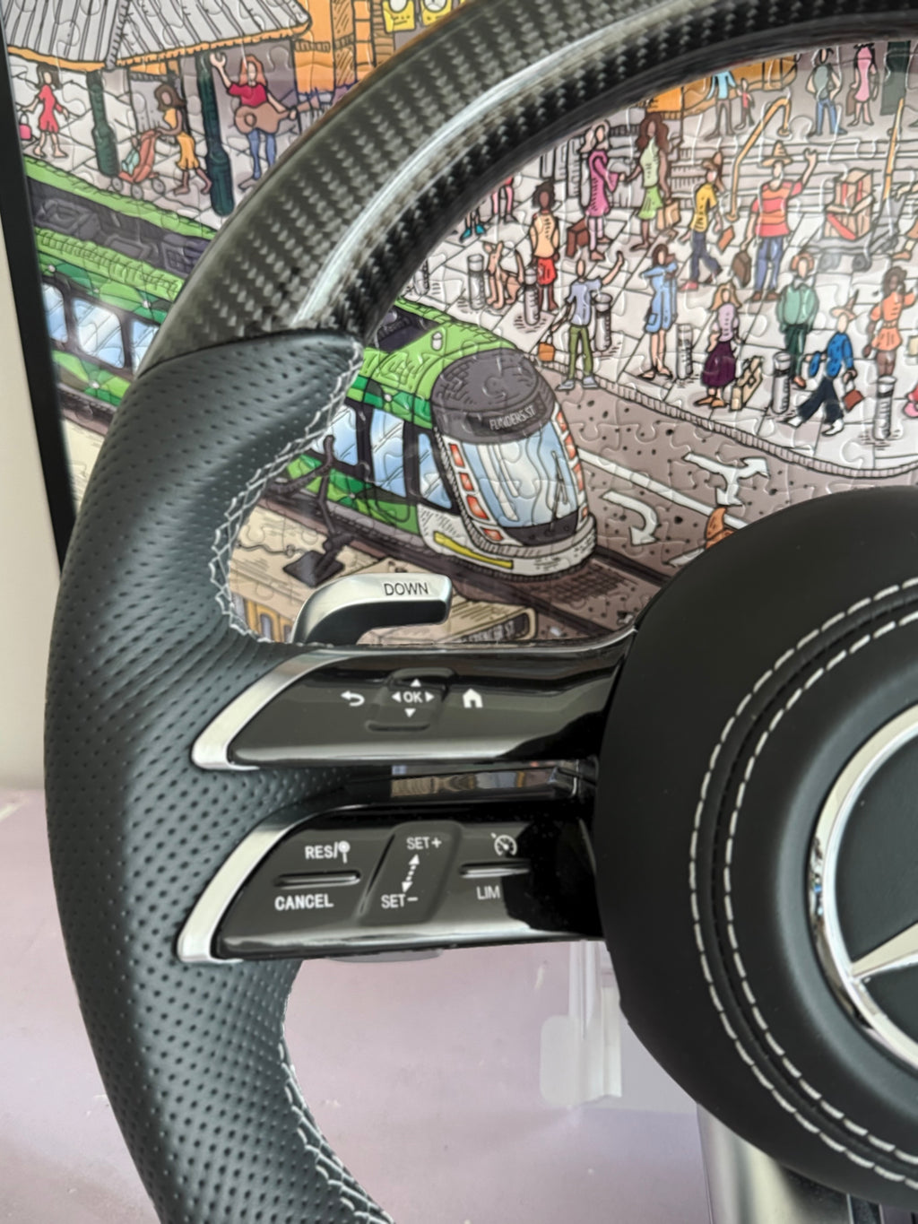 Mercedes Carbon Fibre Dragonfly Steering Wheel