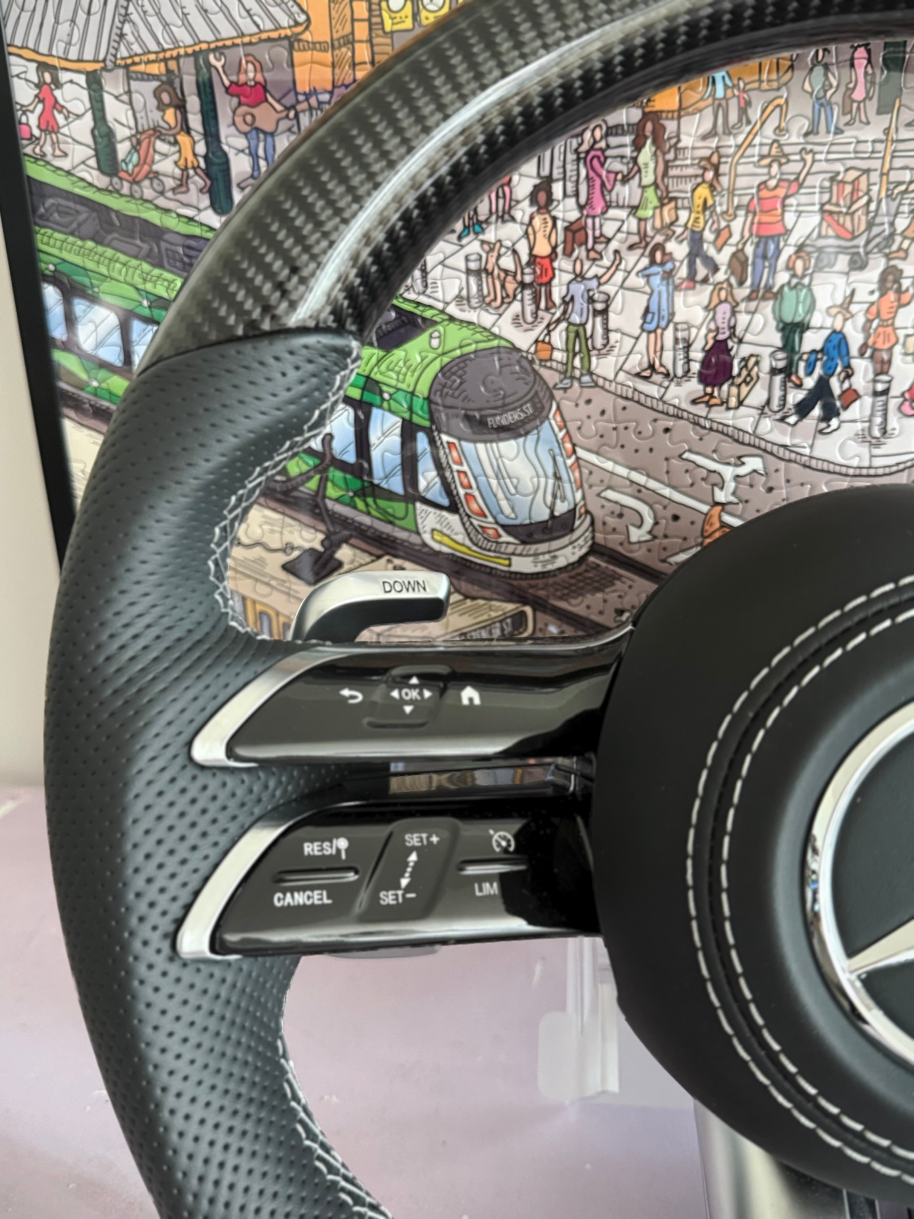 Mercedes Carbon Fibre Dragonfly Steering Wheel