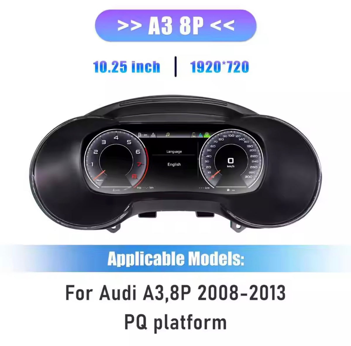 Virtual Cockpit for Audi A3 2008-2013