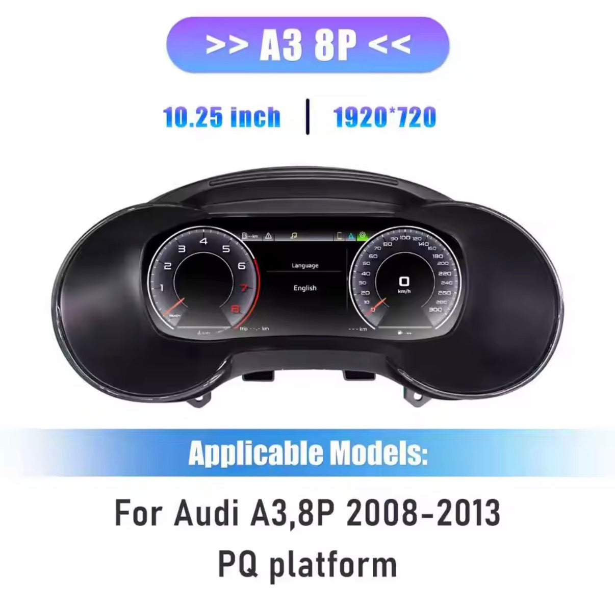 Virtual Cockpit for Audi A3 2008-2013