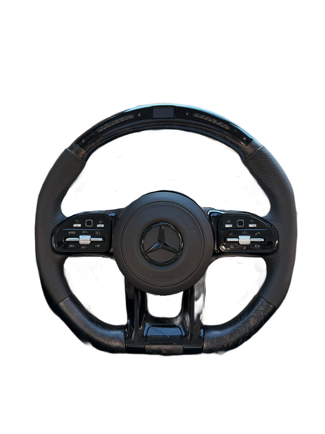 Matte Forged Carbon | LED RPM Display | Perforated Leather