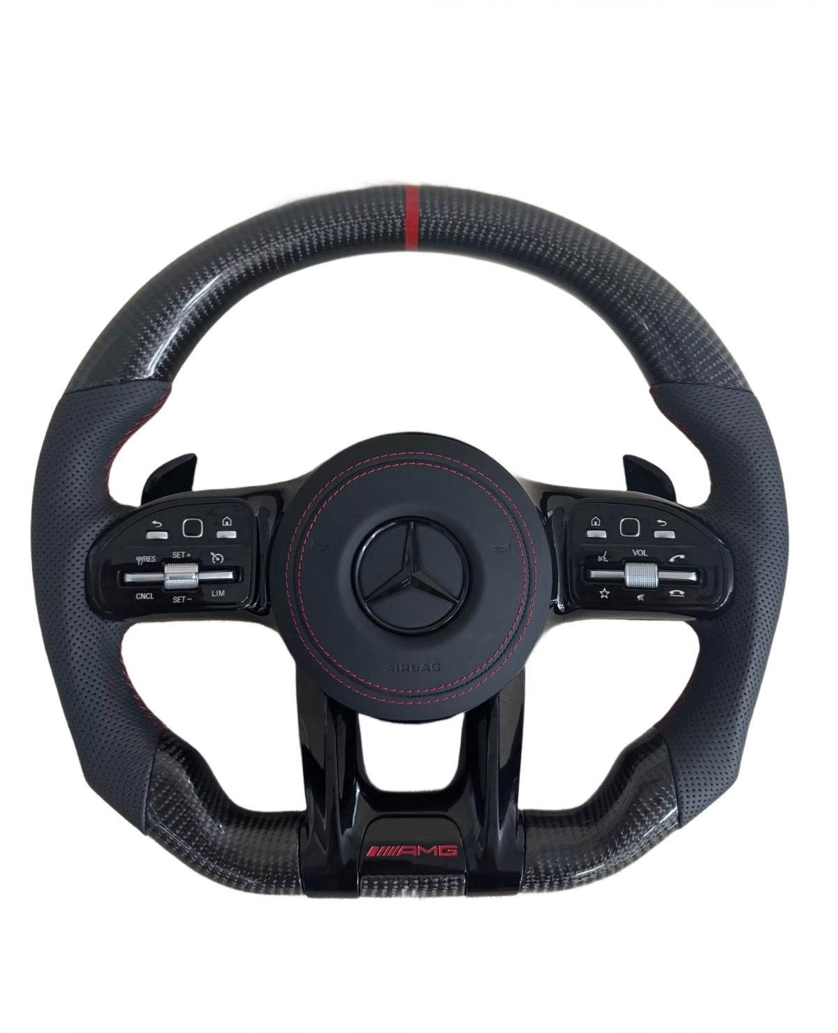 Red Accent | Carbon Fibre
