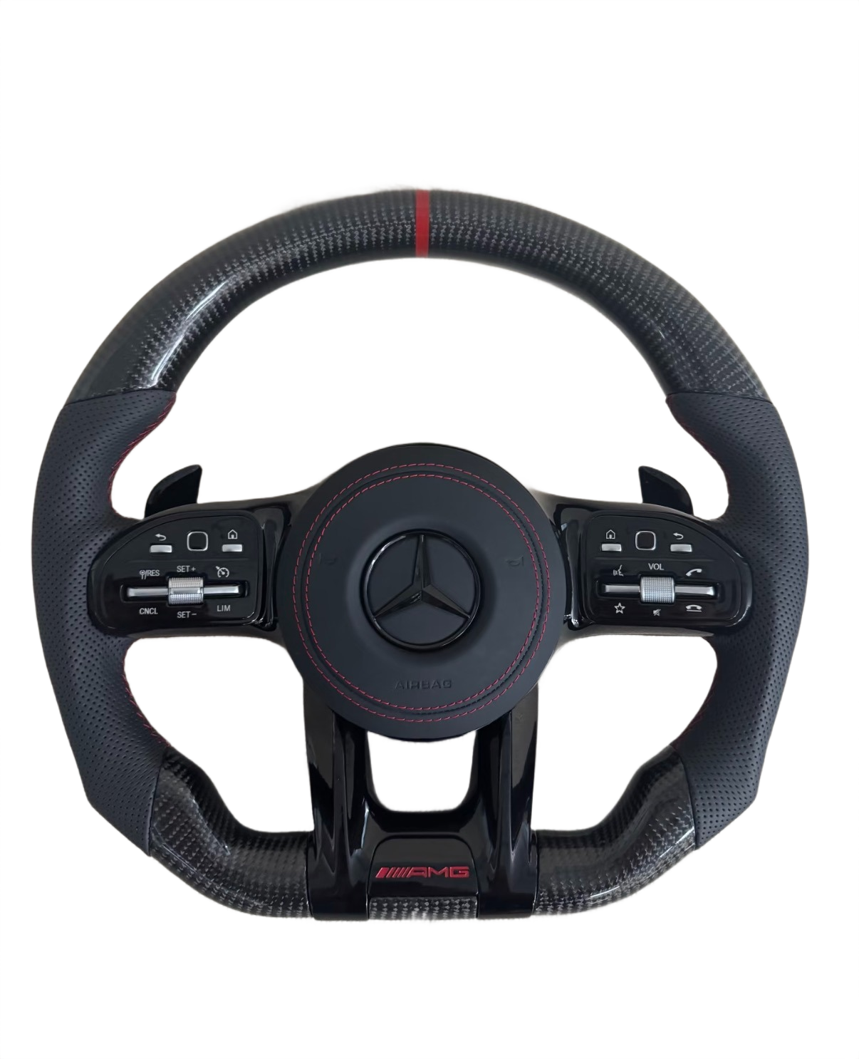 Red Accent | Carbon Fibre