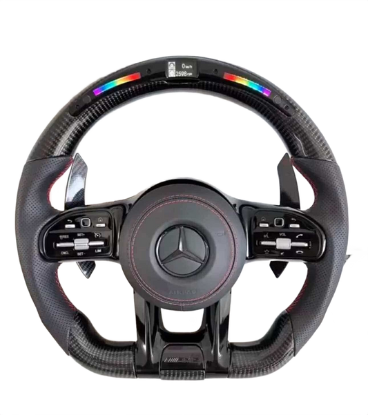 Red Accent | Carbon Fibre | LED RPM Display