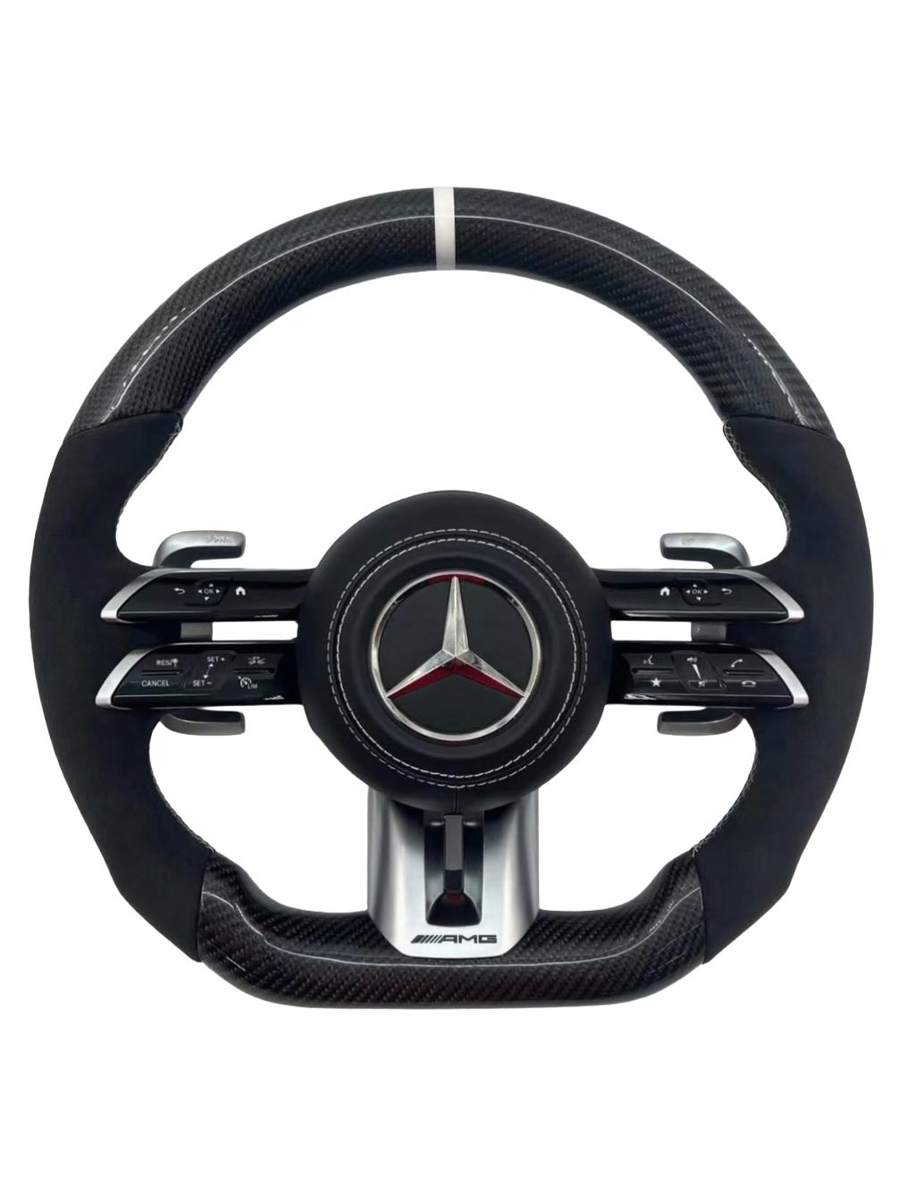 Mercedes AMG Carbon Fibre Steering Wheel New Style