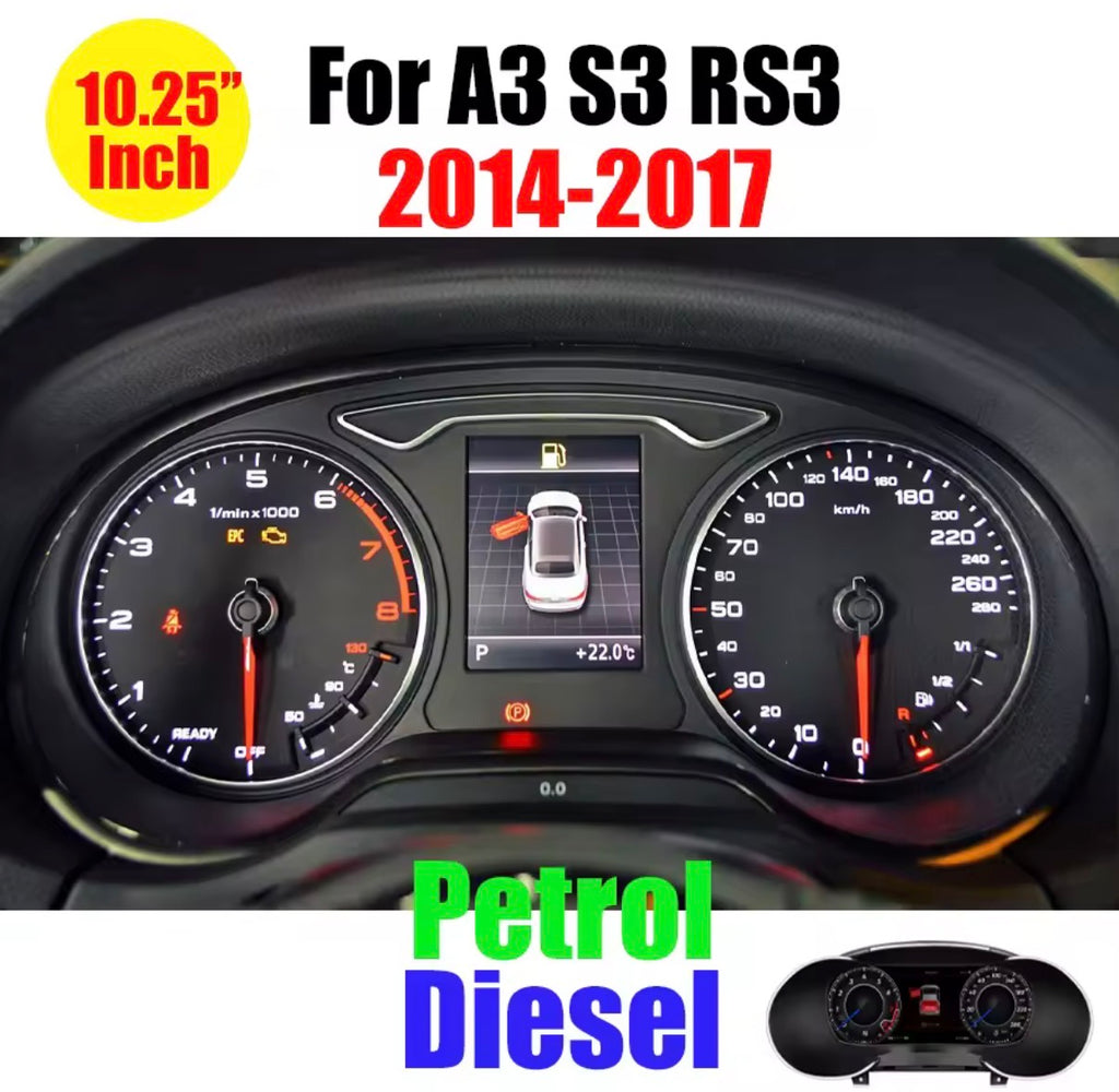 Virtual Cockpit for Audi A3 S3 RS3 2014-2017