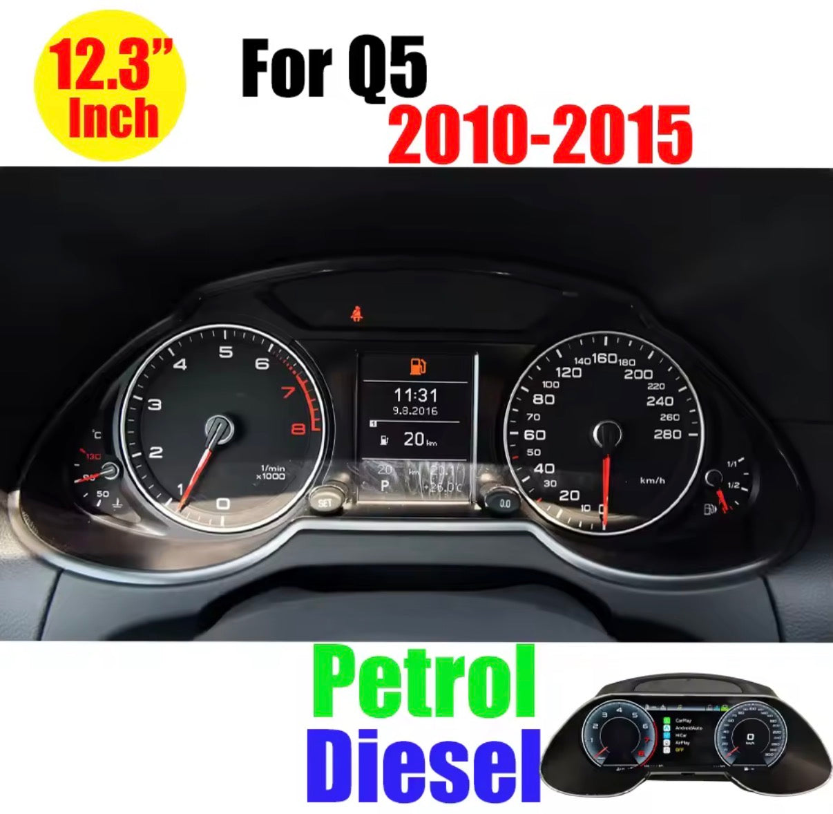 Virtual Cockpit Upgrade for Audi Q5 SQ5 (2010-2015)