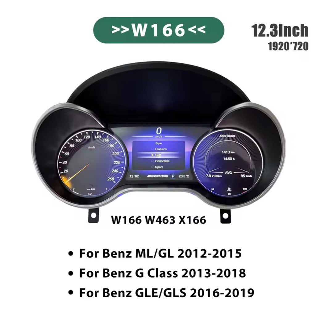 Digital Cockpit Upgrade Mercedes ML/GL/G/GLE/GLS W166 W463 X166 (2012-2019)