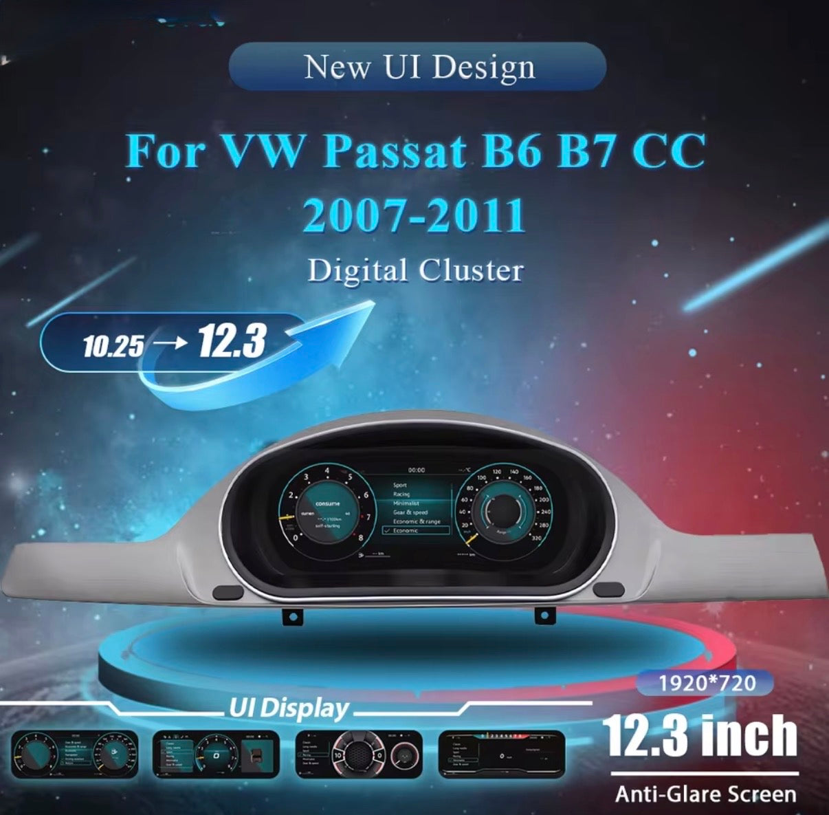 Virtual Cockpit Upgrade for Volkswagen Passat B6 B7 CC (2007-2011)
