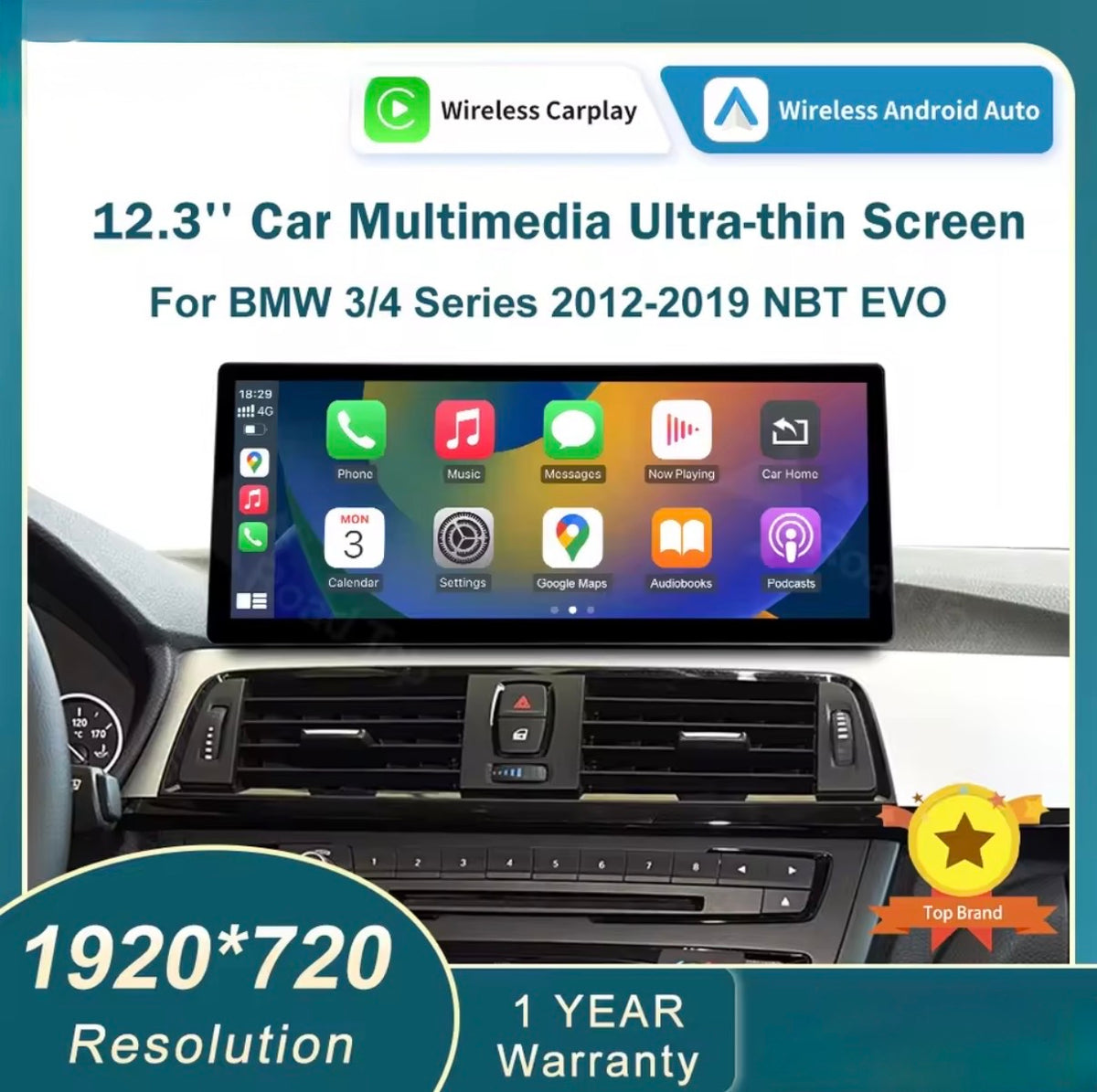 12.3” BMW 3/4 Series 2012-2019