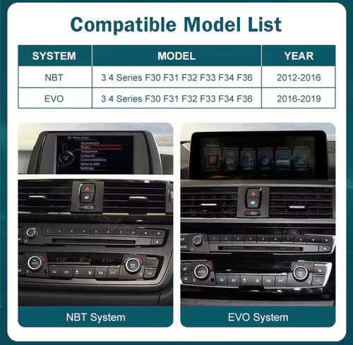 12.3” BMW 3/4 Series 2012-2019 NBT EVO