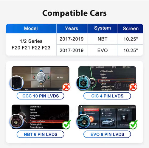 10.25” BMW 1/2 Series 2017-2019