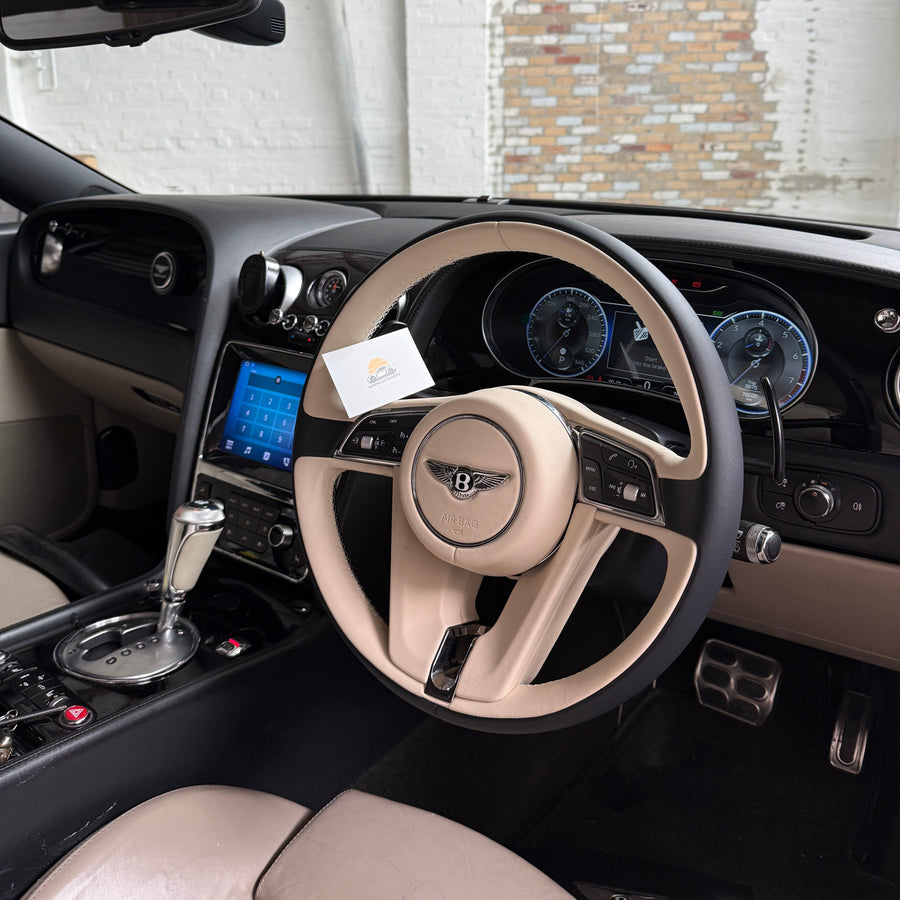 Steering wheel, digital cluster and gear shift handle fitted to a 2010 Bentley Continental GT