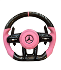 Pink Accent | Carbon Fibre | Perforated Leather
