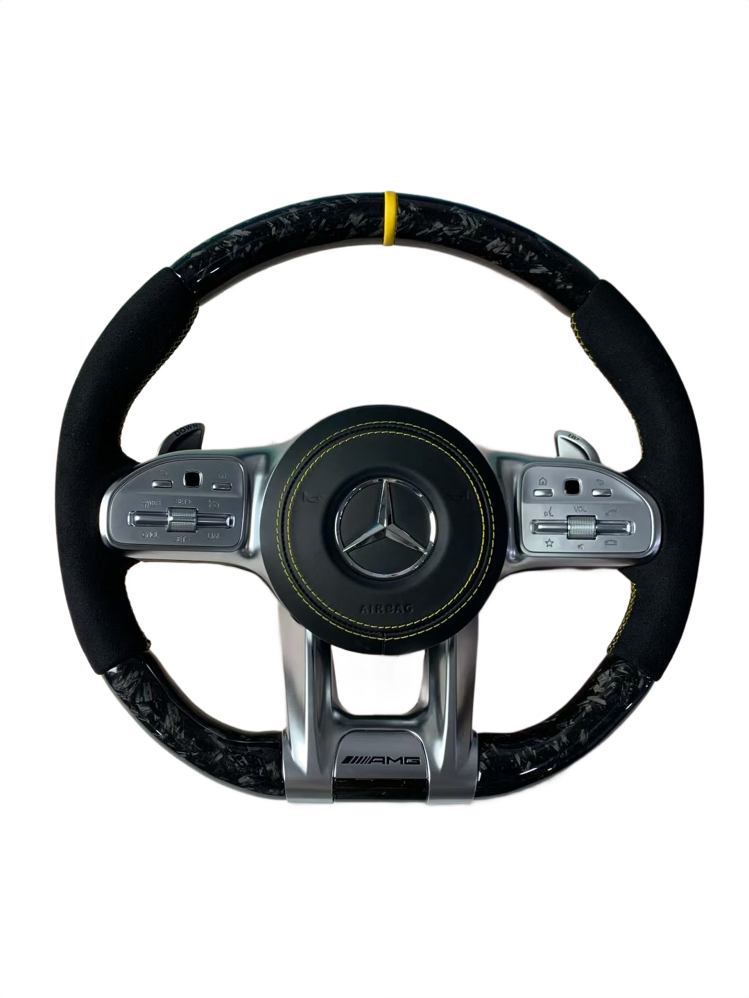 Yellow Accent | Forged Carbon | Alcantara