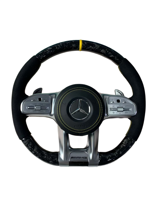 Yellow Accent | Forged Carbon | Alcantara