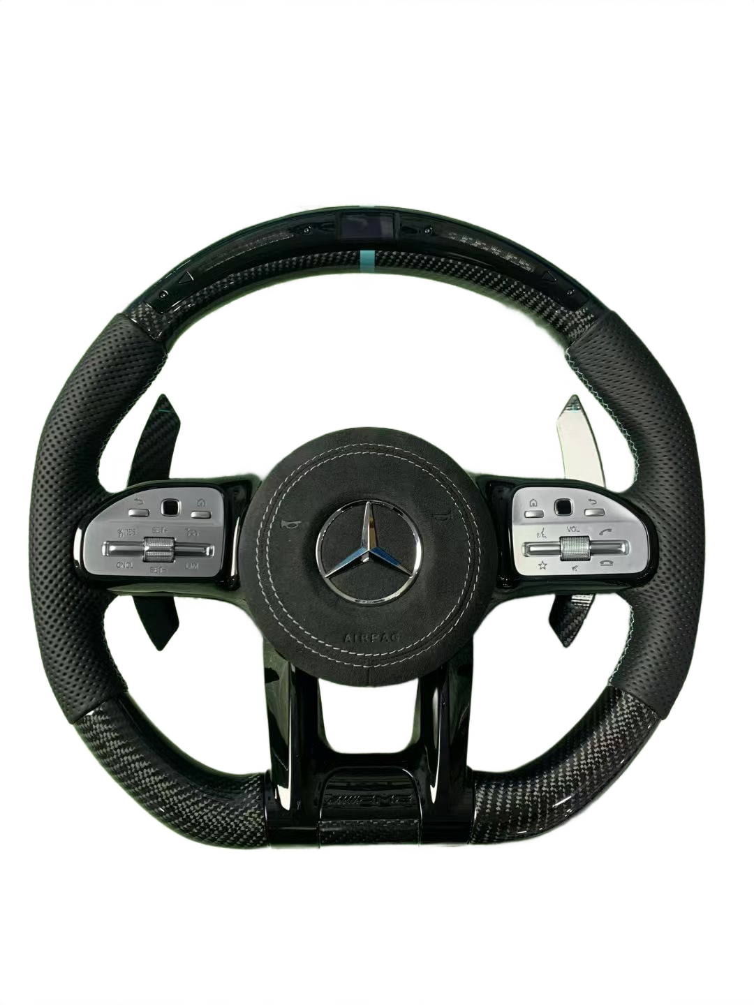 Tiffany Blue Accent | LED RPM Display | Carbon Fibre